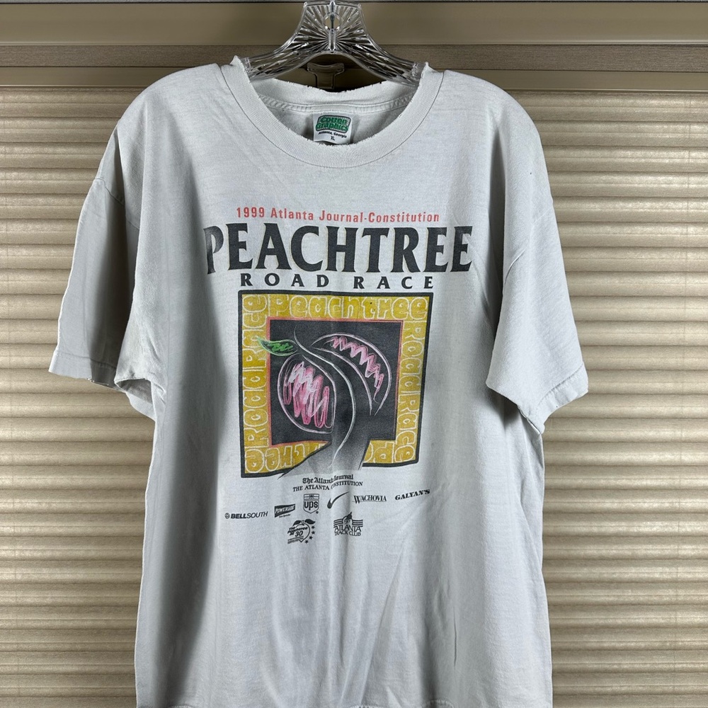Nike Orange Short Sleeve Tee with Peachtree Design
